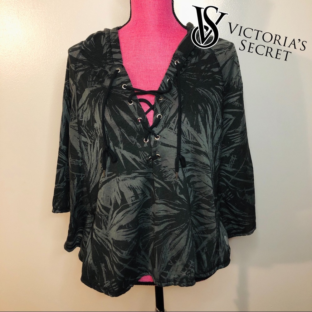 Victoria’s Secret Lace Up Poncho Sweatshirt